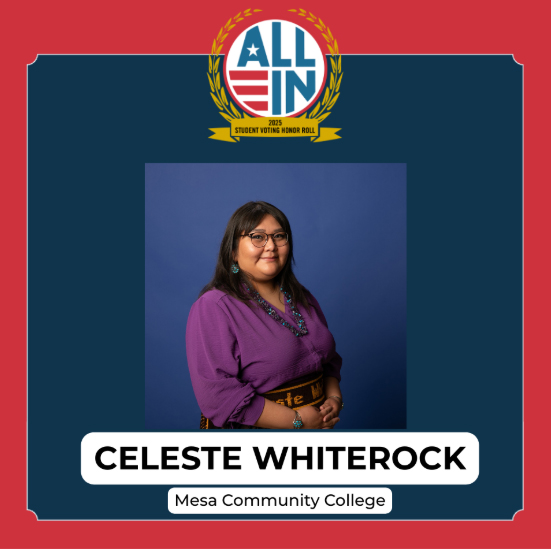 Celeste Whiterock - Voting Honor Roll student