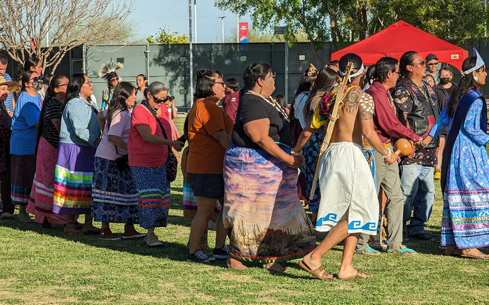Native American dancers, drummers at 2025 MCC Pow Wow