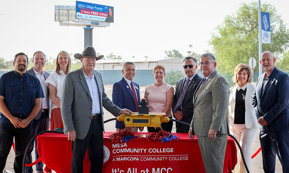 Civic, MCC leaders at billboard unveiling
